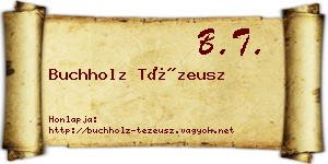 Buchholz Tézeusz névjegykártya